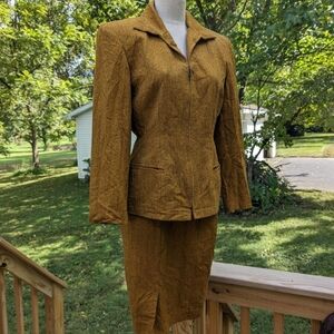 Vintage 90s Paul Alexander Blazer and Skirt Suit Set